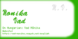 monika vad business card